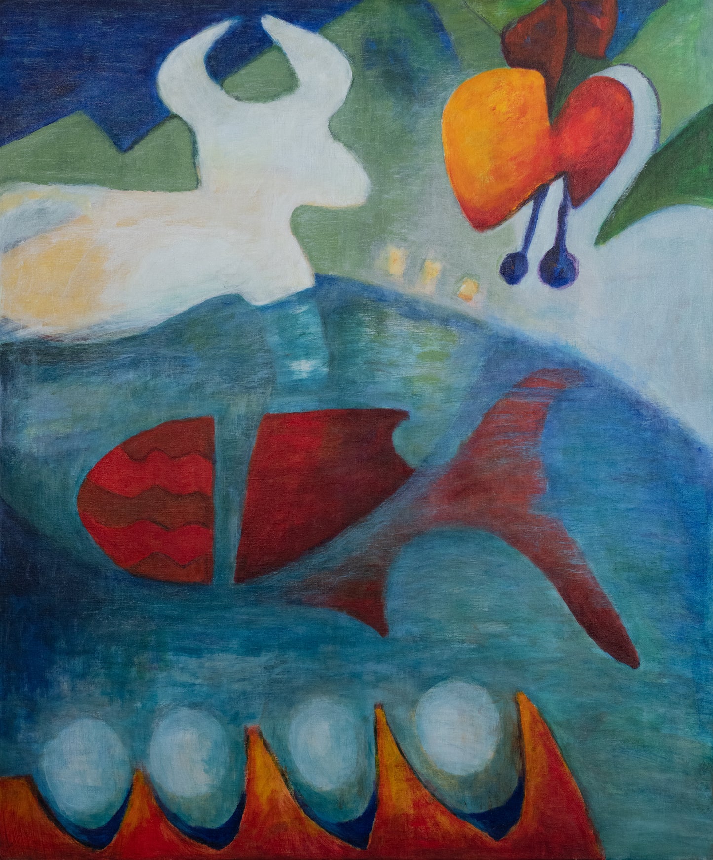 8-9: 8. Het Verlangen I (tweeluik) (2004-100x120)