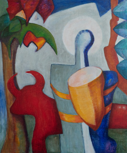 8-9: 9. Het Verlangen II (tweeluik) (2004-100x120)